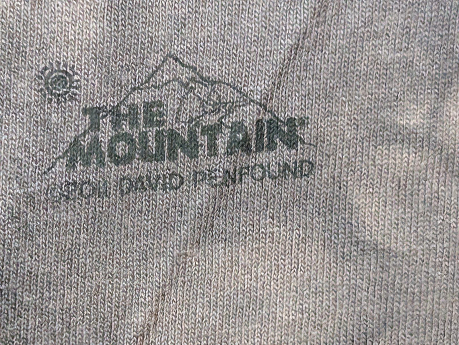 The Mountain Men's T-shirt Brown The Face Of A Wolf Retired Logo 2XL #1681 NWOT gallery