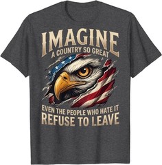 (ON Back) Retro Imagine A Country So Great Even The People T-Shirt