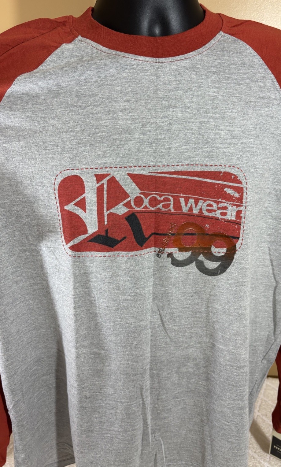 NEW Vintage Rocawear 99 Graphic Long Sleeve Shirt Gray/Orange Men’s Size L gallery