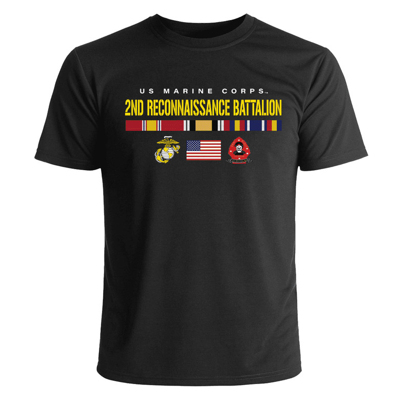 USMC 2nd Reconnaissance Battalion Operation Iraqi Freedom Veteran T-Shirt