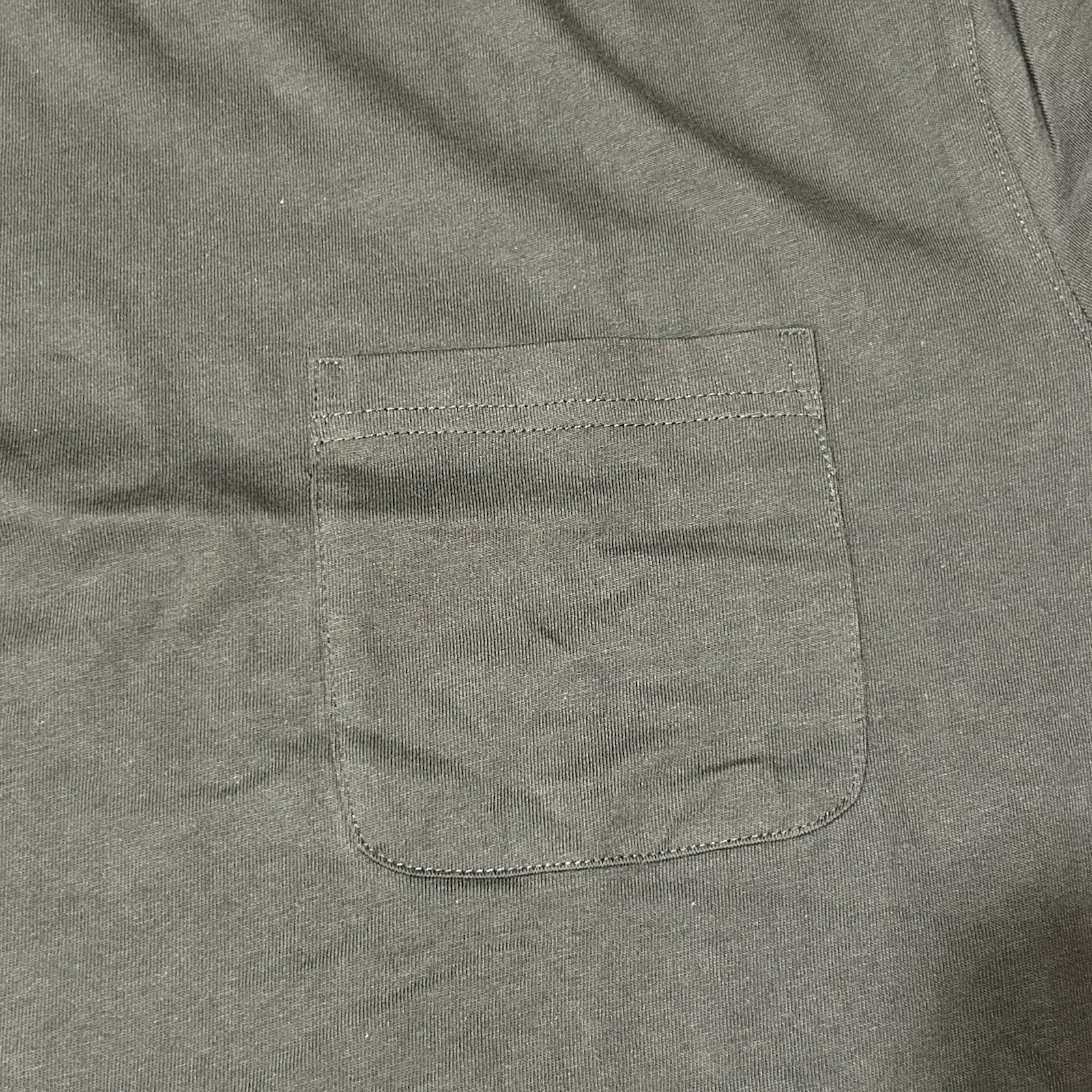 COVINGTON Pocket T-Shirt Large Dark Green NWT Solid Blank Plain Casual Dress Vtg gallery