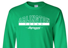 Arlington Texas State T-Shirt Long Sleeve Graphic Tees Unisex Apparel