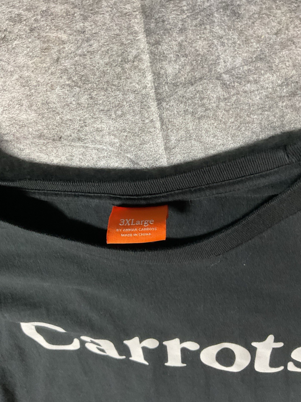 Carrots By Anwar Carrots Men's Graphic Logo T-Shirt 3XL Black And White gallery