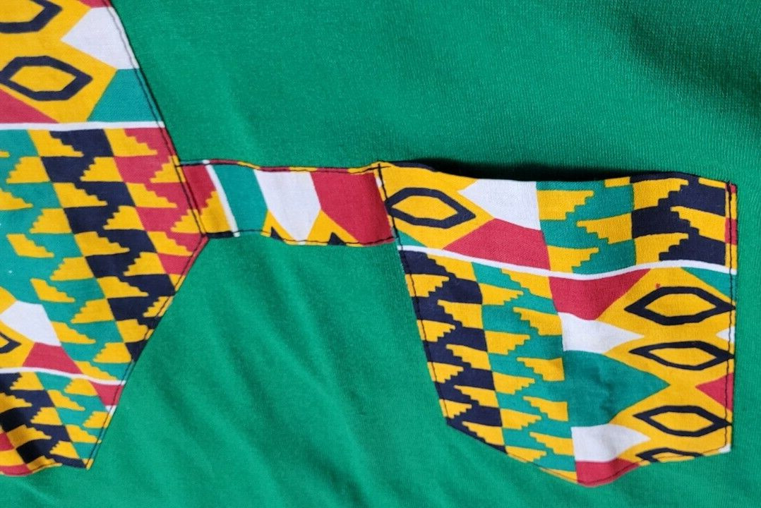 Alstyle Heavyweight Cotton Green Colorful Geometric T. Shirt Size XL EXCELLENT gallery
