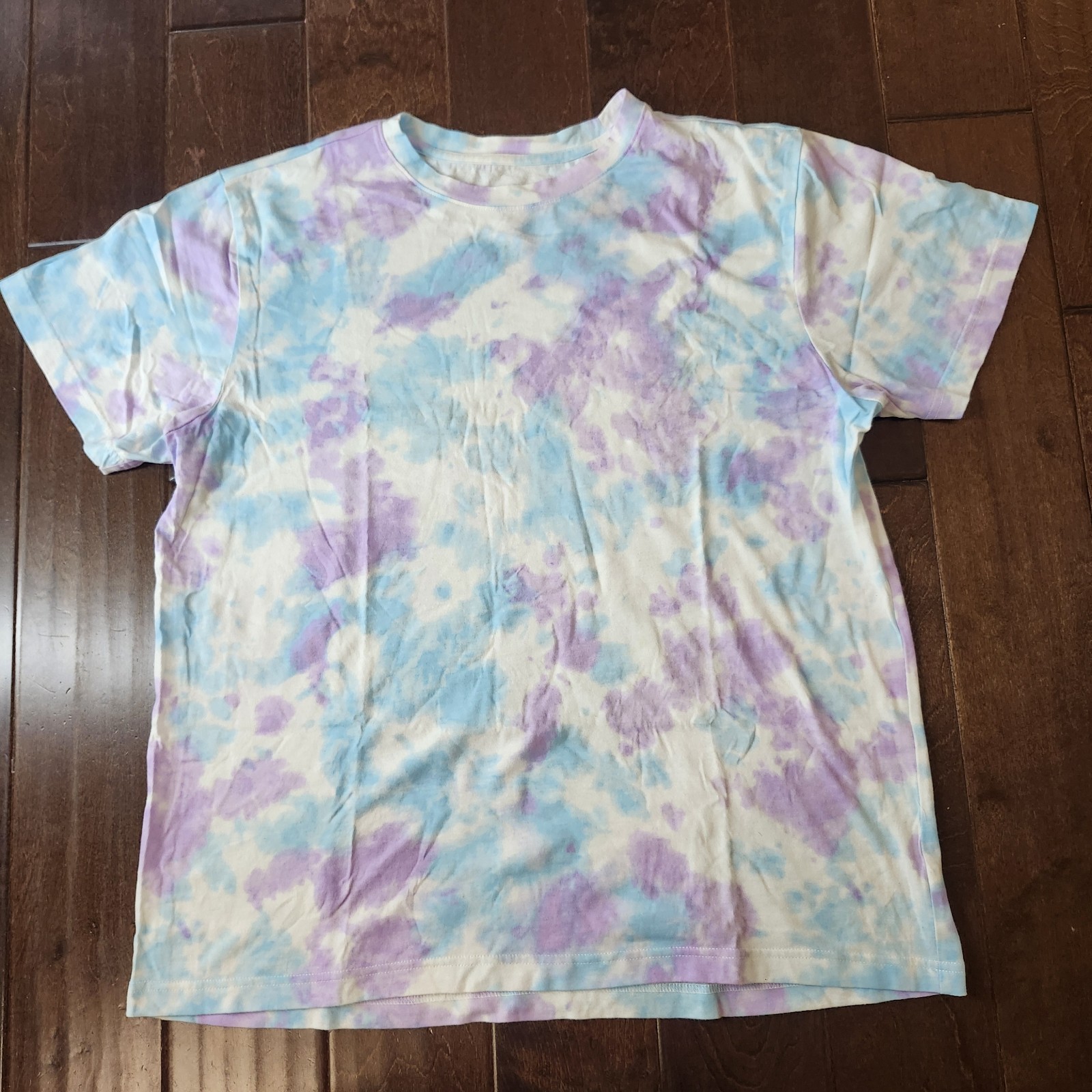 Original Use Tie Dye T Shirt Mens Large Blue Purple Short Sleeve Casual Tee