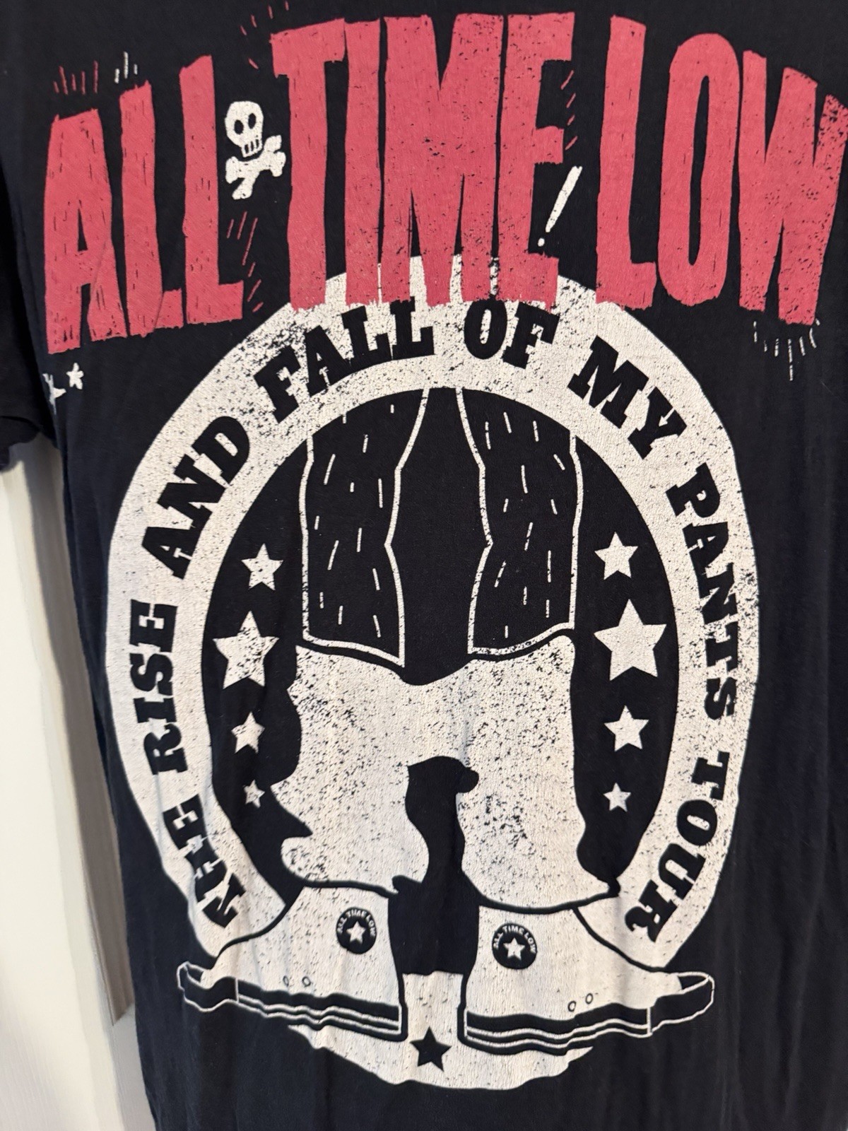 All Time Low "Rise and Fall of My Pants Tour" Graphic Tee Black Men's M. No tag gallery