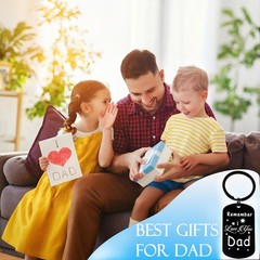 Father’s Day Keychain Gift for Dad Birthday Christmas Day Holiday