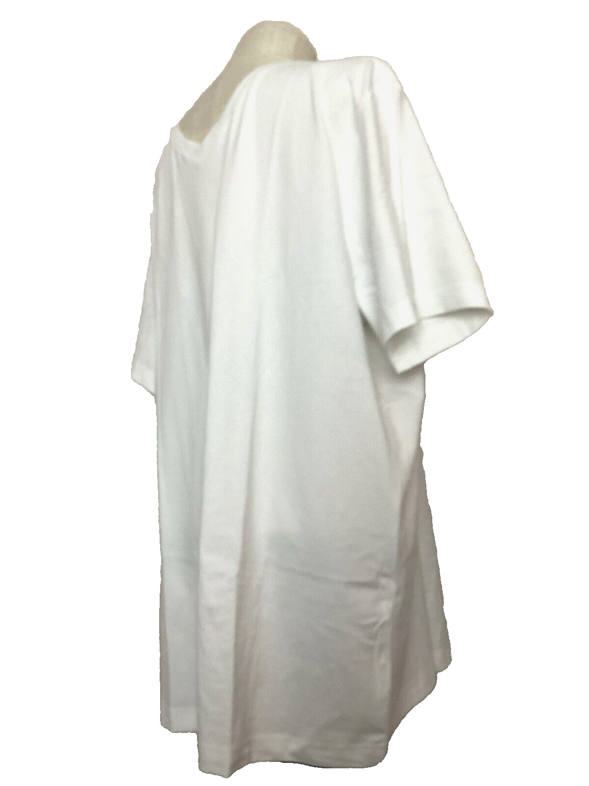GEORGE White Short Sleeve V-Neck Tee Shirt Sz. 2XL* gallery
