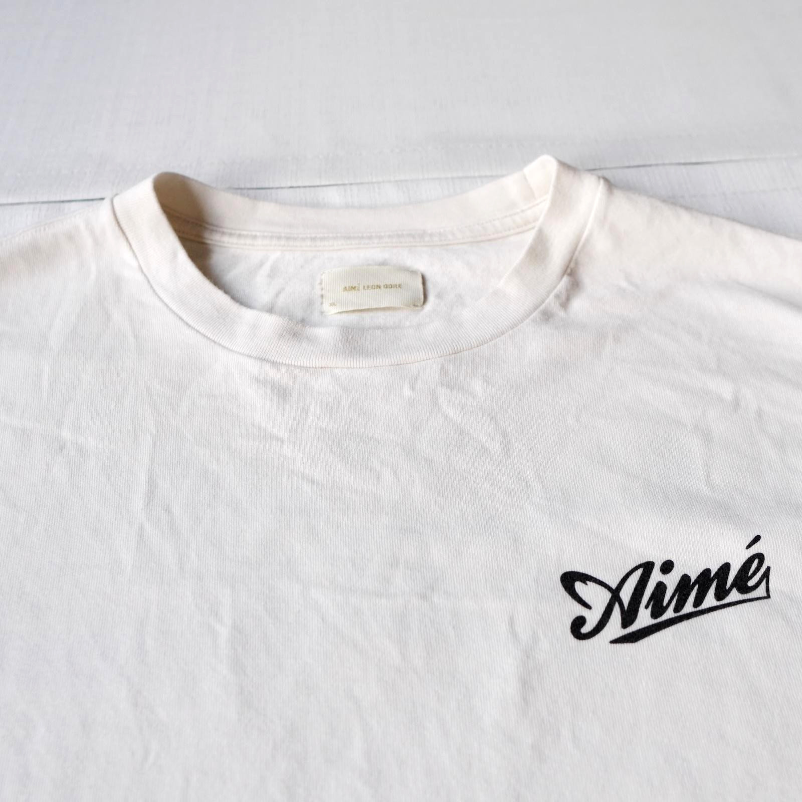 Aime Leon Dore Shirt Mens XL SS24 Cycling Graphic ALD Tee Cream Script Logo gallery