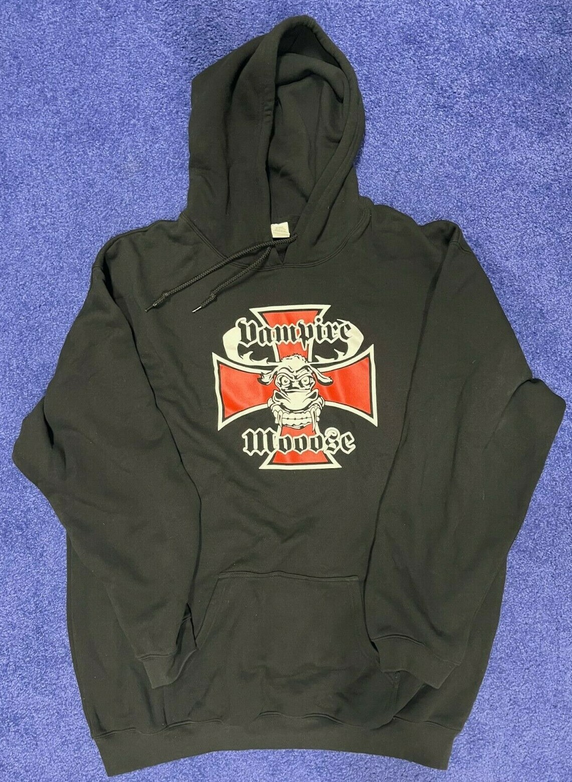 VAMPIRE MOOOSE - IRON CROSS - HOODIE BLACK - MOOSE - SWEATSHIRT gallery