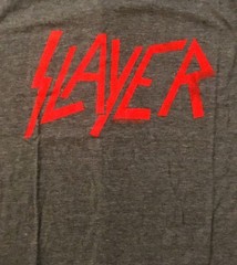 SLAYER cd cvr DISTRESSED LOGO RED LOGO Official SHIRT MED New OOP reign awaits