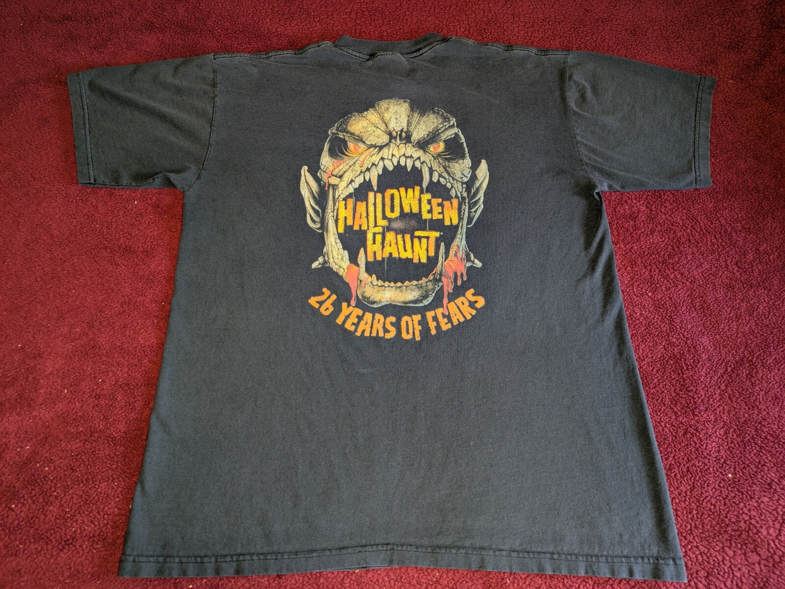 Vintage Knotts Scary Farm XL Shirt XXVI 26 Years Of Fear 1998 Halloween Haunt gallery