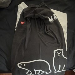 HUMAN MADE Black Otter Graphic Logo Tee Crew Neck Short Sleeve Men’s