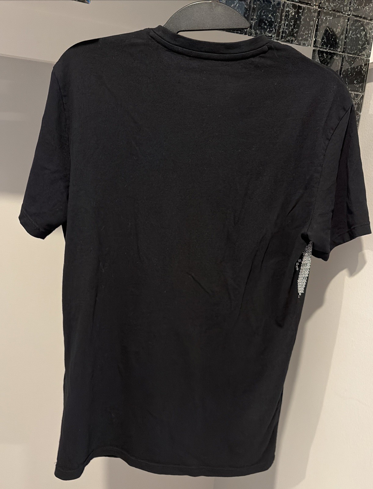 Armani Exchange T-Shirt All Over Logo Graphic Tee Men’s Size S Black Crew Neck gallery