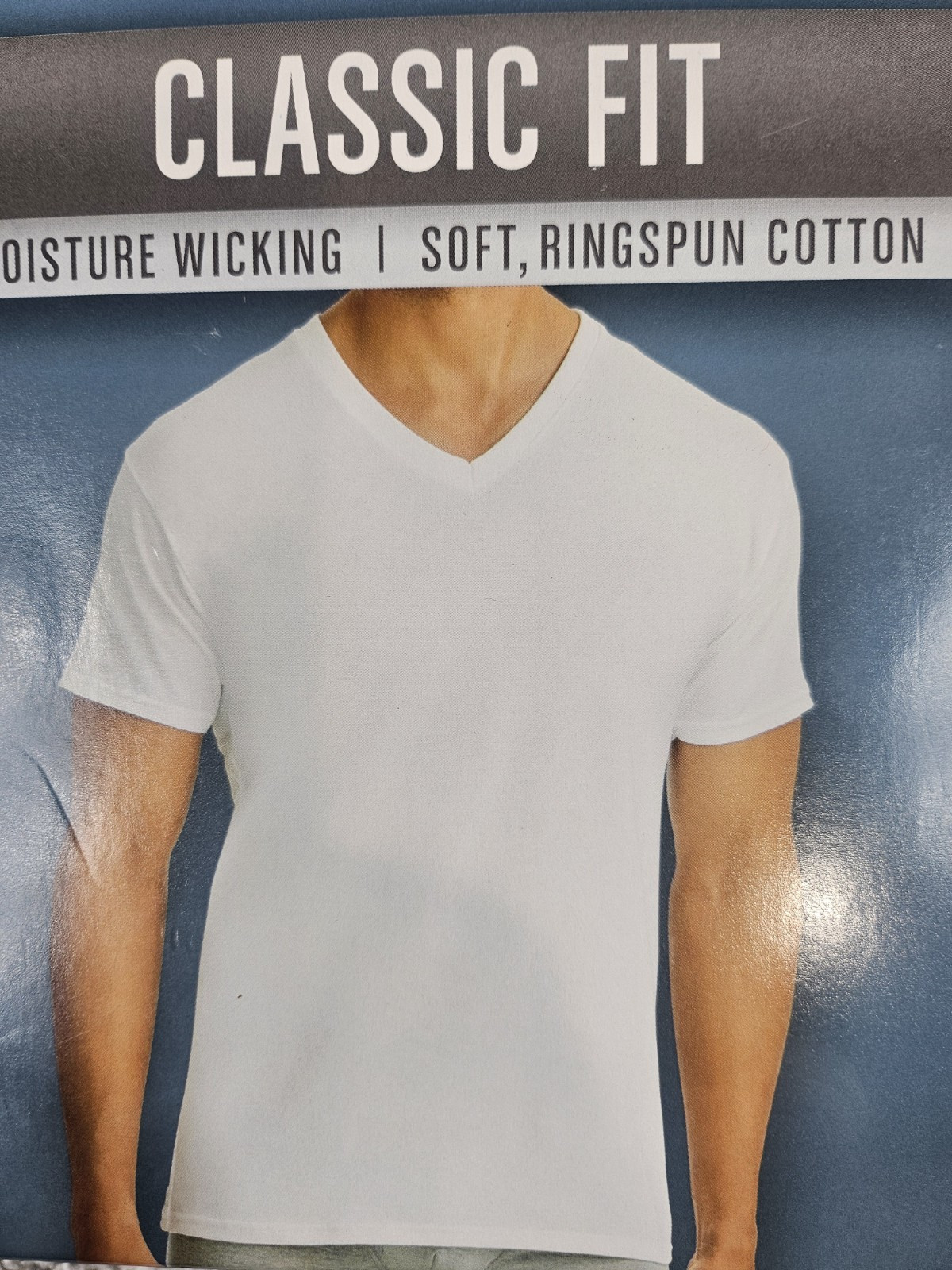 Men's V Neck T Shirts S 34-36 Hanes Premium Classic Fit 5 Pk Ring-Spun Cotton gallery