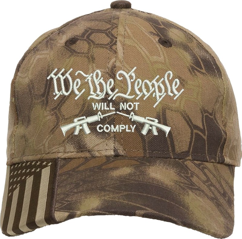 We the people will not comply BillFlag Embroidered 1Size Fits All structured Hat gallery