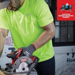 Milwaukee Workskin Lightweight Performance Shirt – Short Sleeve Hi Vis Yellow –