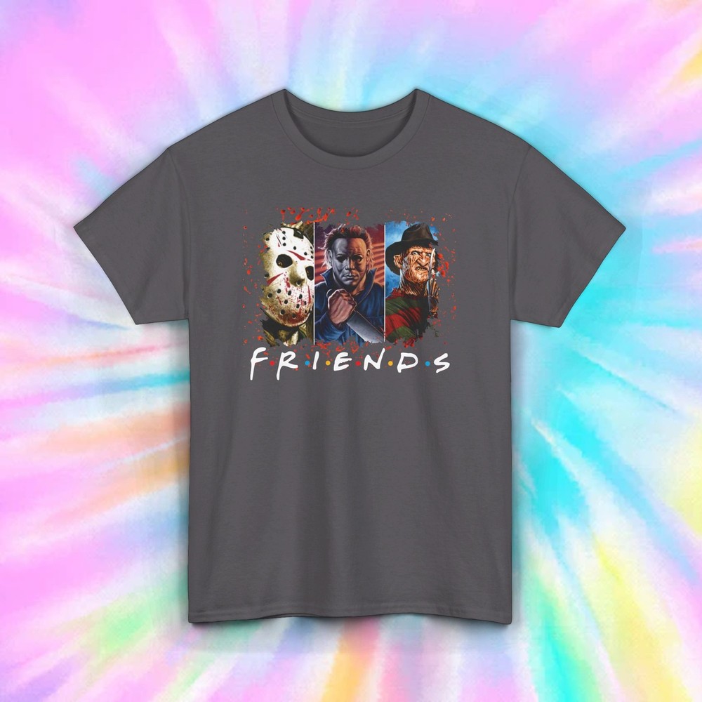 Friends Halloween Horror Characters Shirt | Scary Movie Graphic Tee | Horror Fan