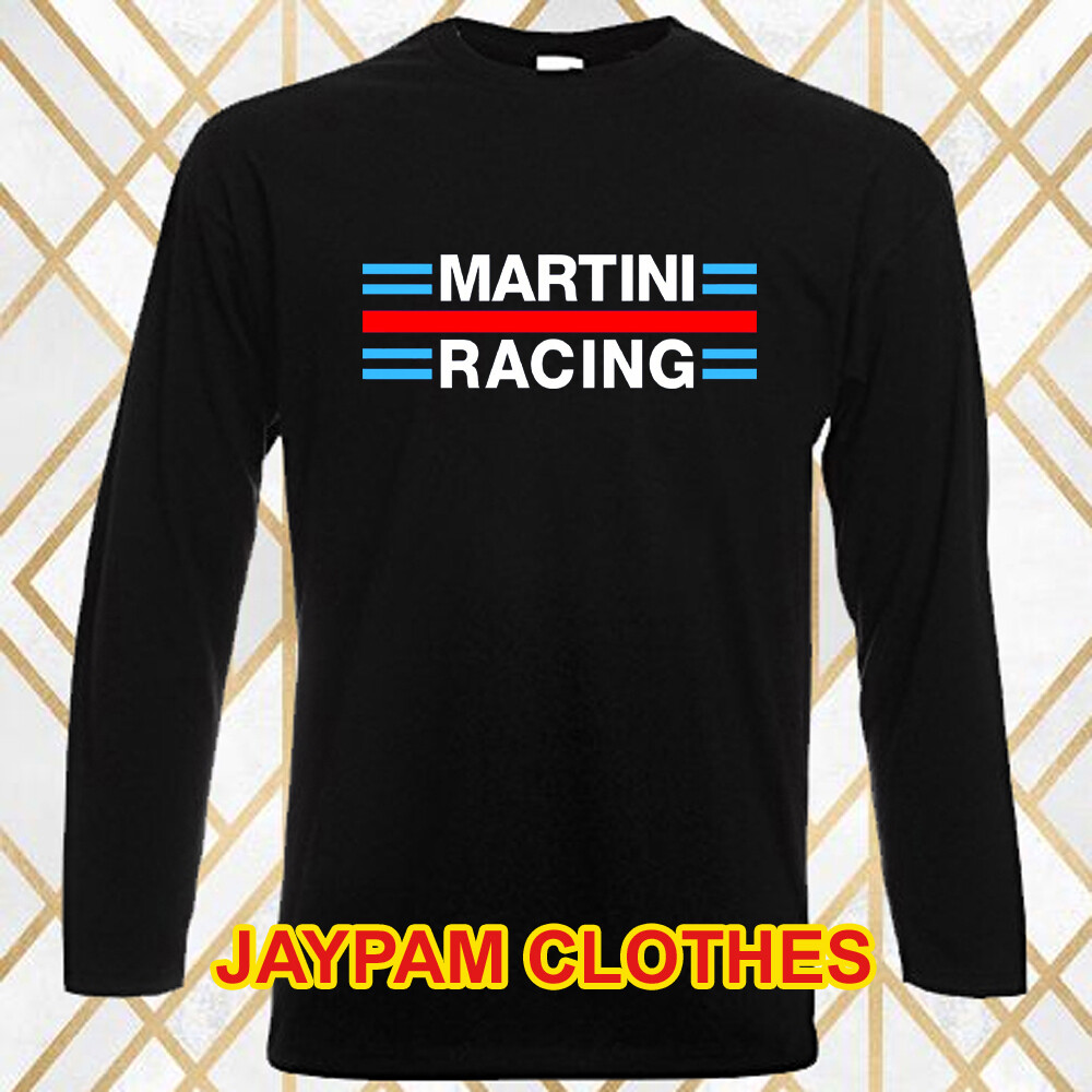 Martini Racing Men's Long Sleeve Black T-Shirt Size S - 2XL gallery