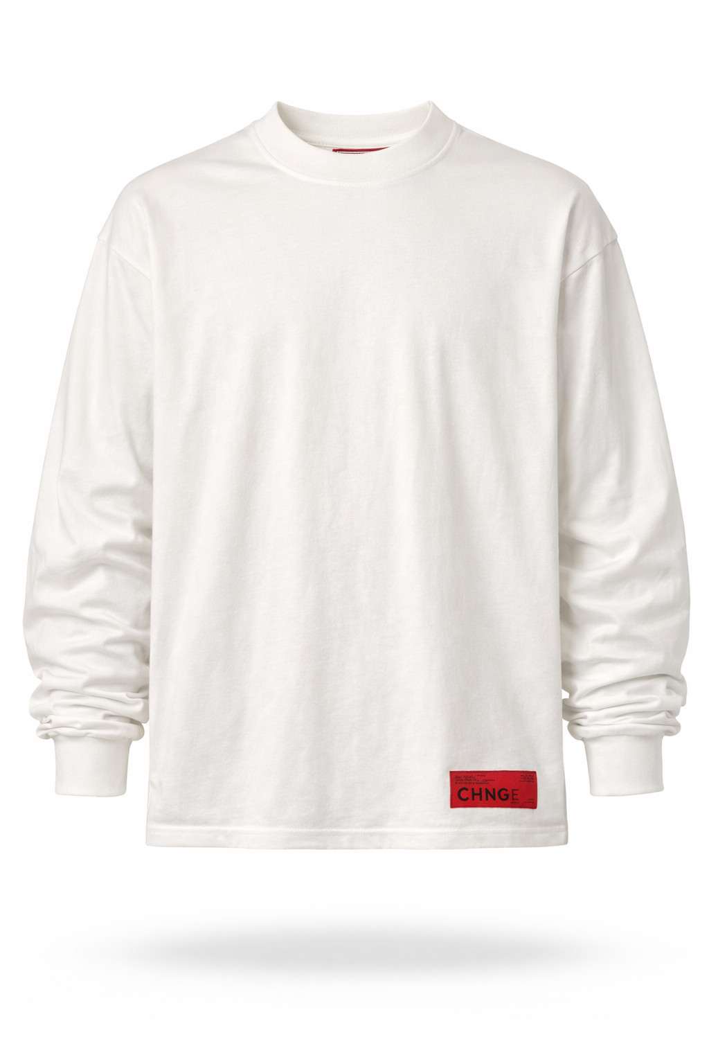 CHNGE Men of Quality Don't Fear Equality Crew Cuff Long Sleeve Shirt, White, 3XL gallery