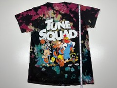 Space Jam T Shirt Men Medium Black Tie Dye Tune Squad Looney Tunes 90s Movie