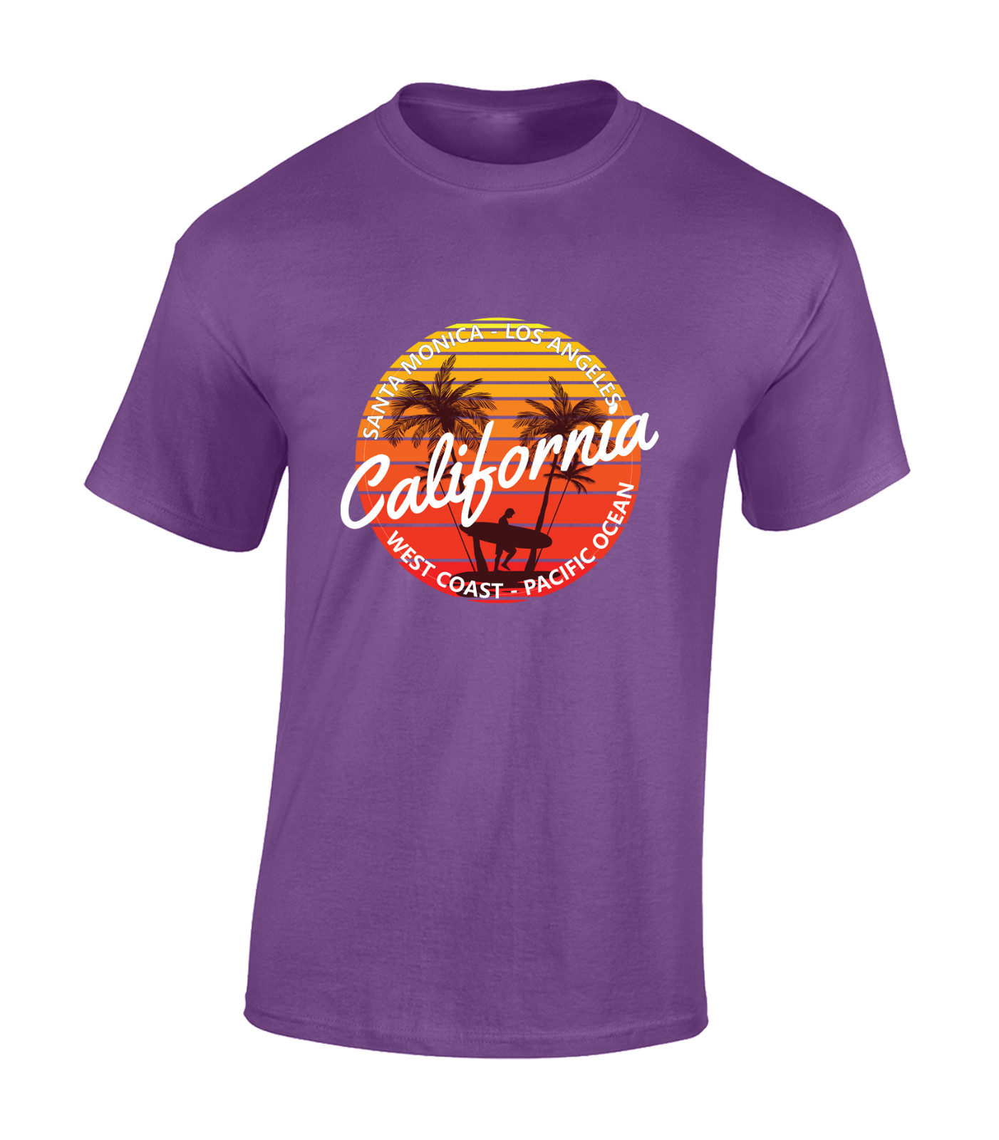 CALIFORNIA WEST COAST MENS T SHIRT COOL SUMMER BEACH HOLIDAY CLOTHING TOP gallery