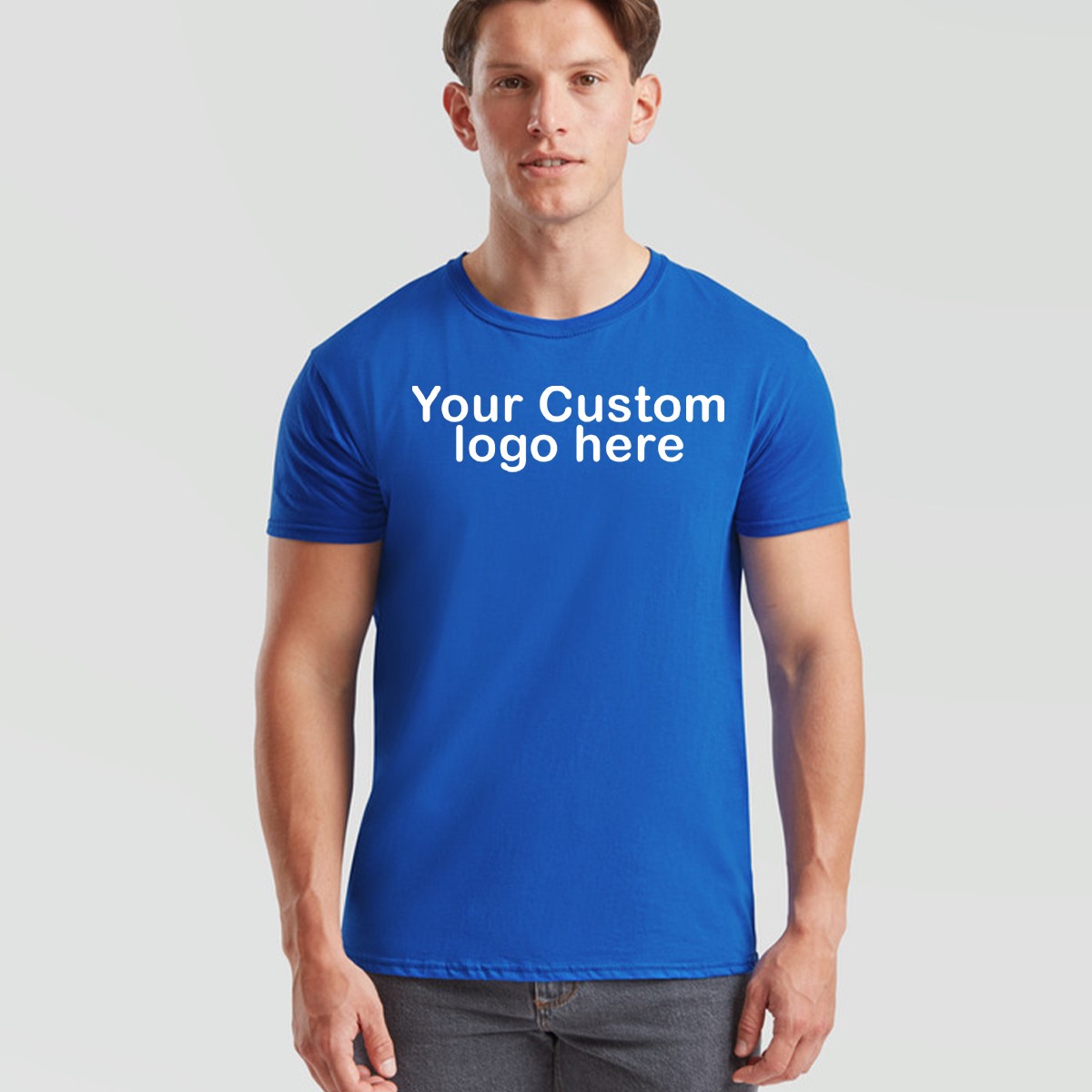 Personalised Unisex T Shirt Customised Your Text Or Logo Here Club Birthday Team gallery