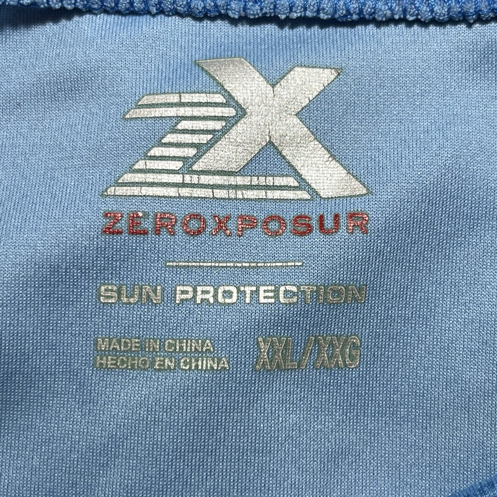 ZeroXposur Sun Protection Polyester T Shirt Mens Size XXL Blue Short Sleeve gallery
