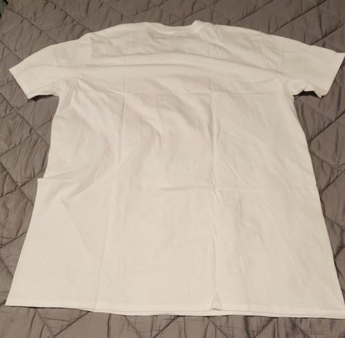 La Rosalia Unisex T-Shirt Adult Large - White Pink Red - The Thread Shop - NWOT gallery