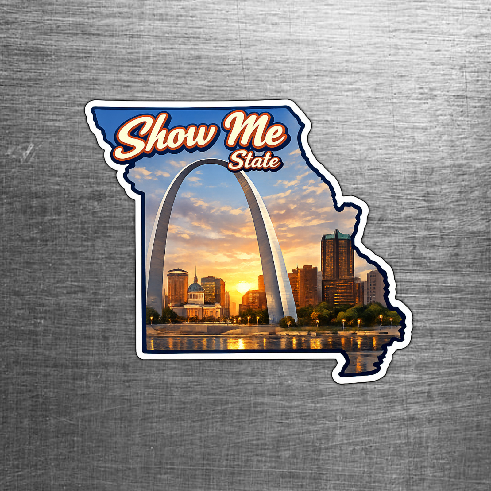 Missouri Custom State Sticker “Show Me State” Gateway Arch