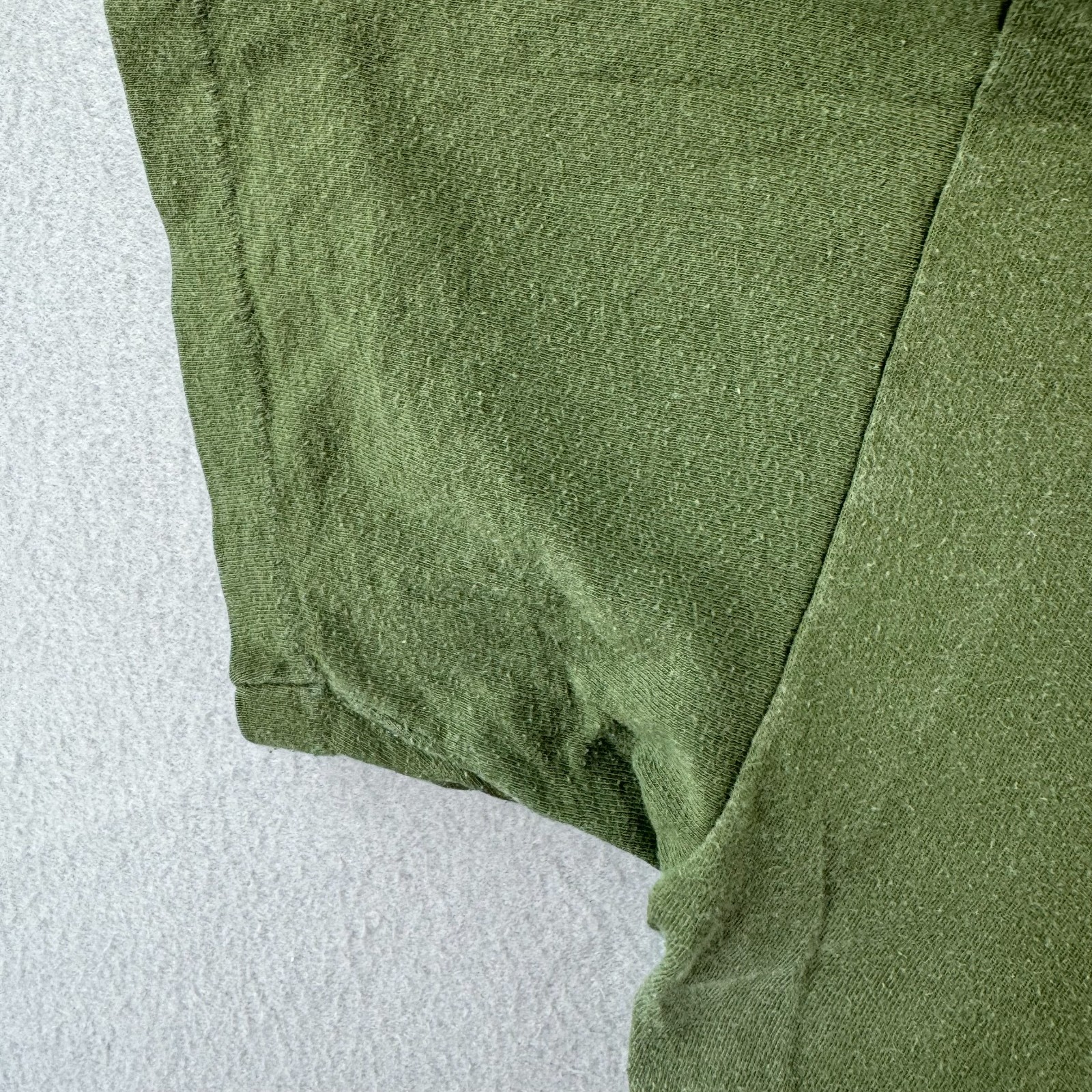 Vintage Military Shirt Mens Large Green Single Stitch Thin Cotton 70s Vietnam gallery