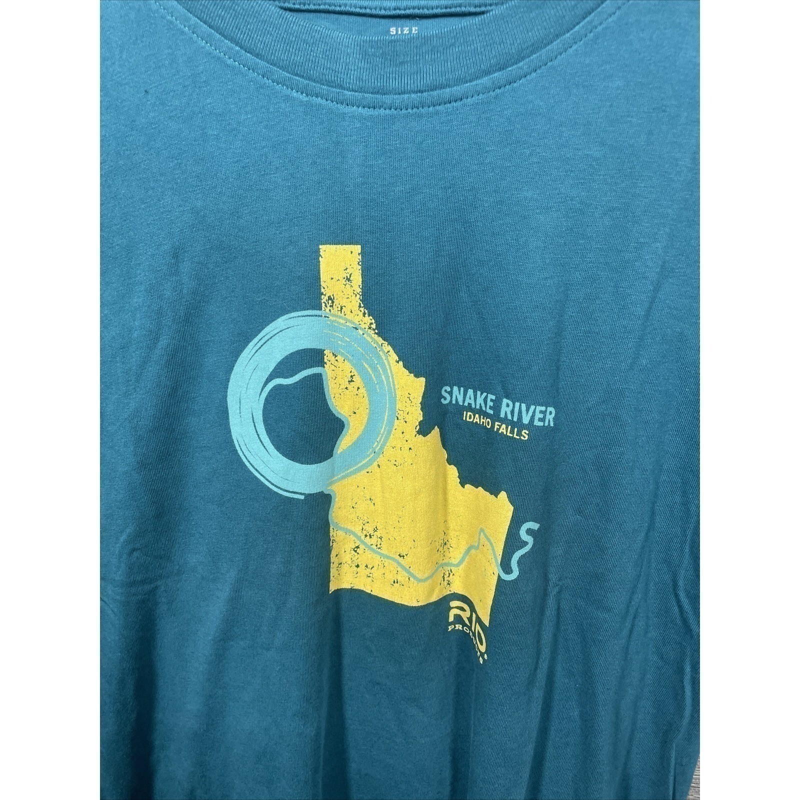 Rio Products Snake River Idaho Falls Blue Shirt Size Large New gallery