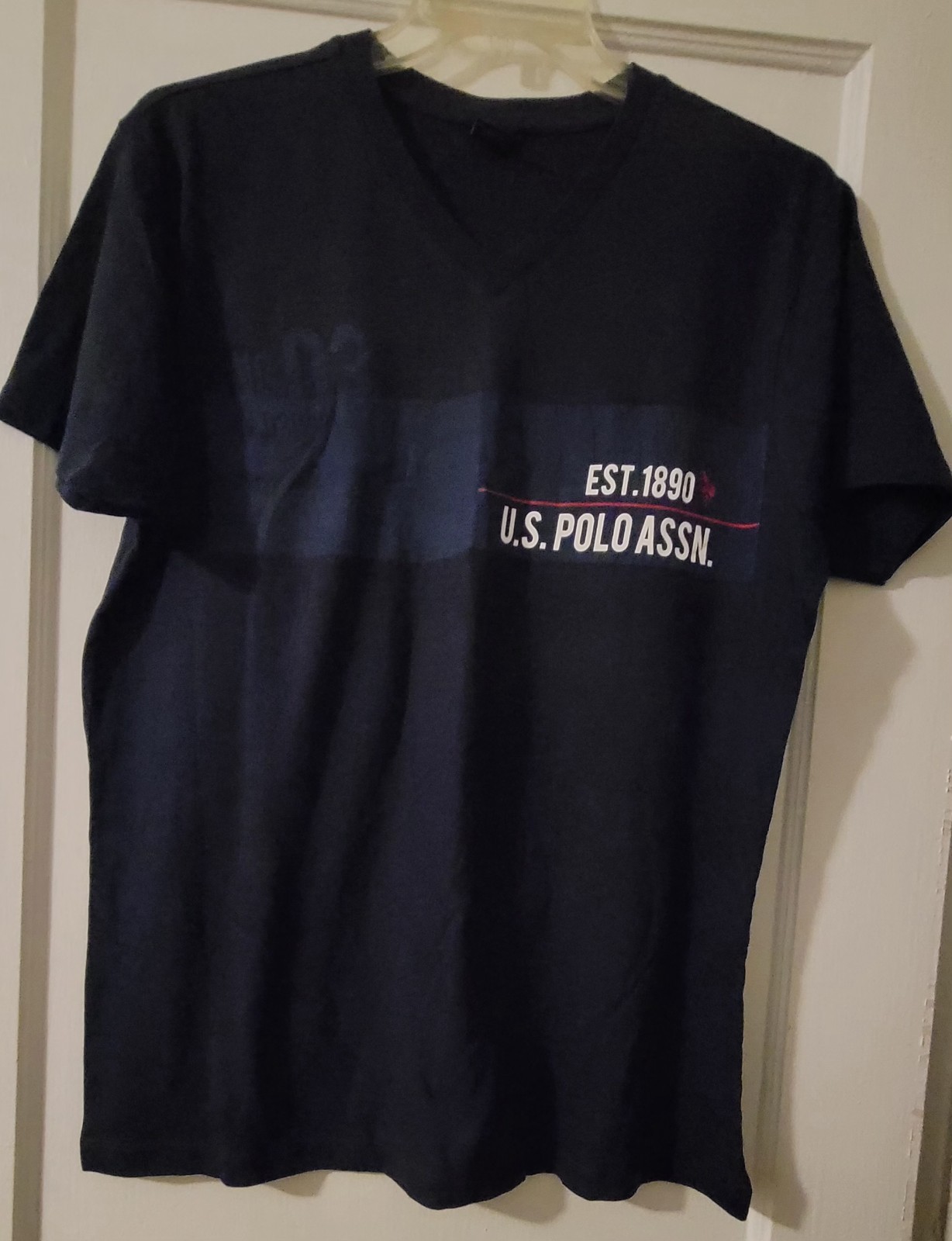 U.S. Polo Assn. Graphic Logo T-Shirt Navy Men's L Crew Neck Short Sleeve gallery