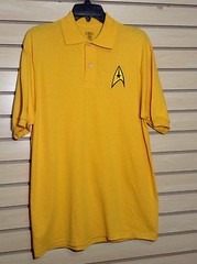 STAR TREK MEN’S UNIFORM COMMAND PATCH POLO SHIRT “JERZEES” LICENSED