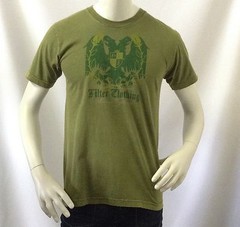 Filter Men’s Modern Slim Fit Eagle Crest T-Shirt, Green, Medium