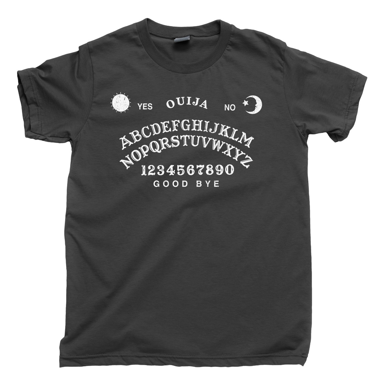 OUIJA BOARD T Shirt Halloween Black Magic Witch Witchcraft Spells ESP Gothic Tee