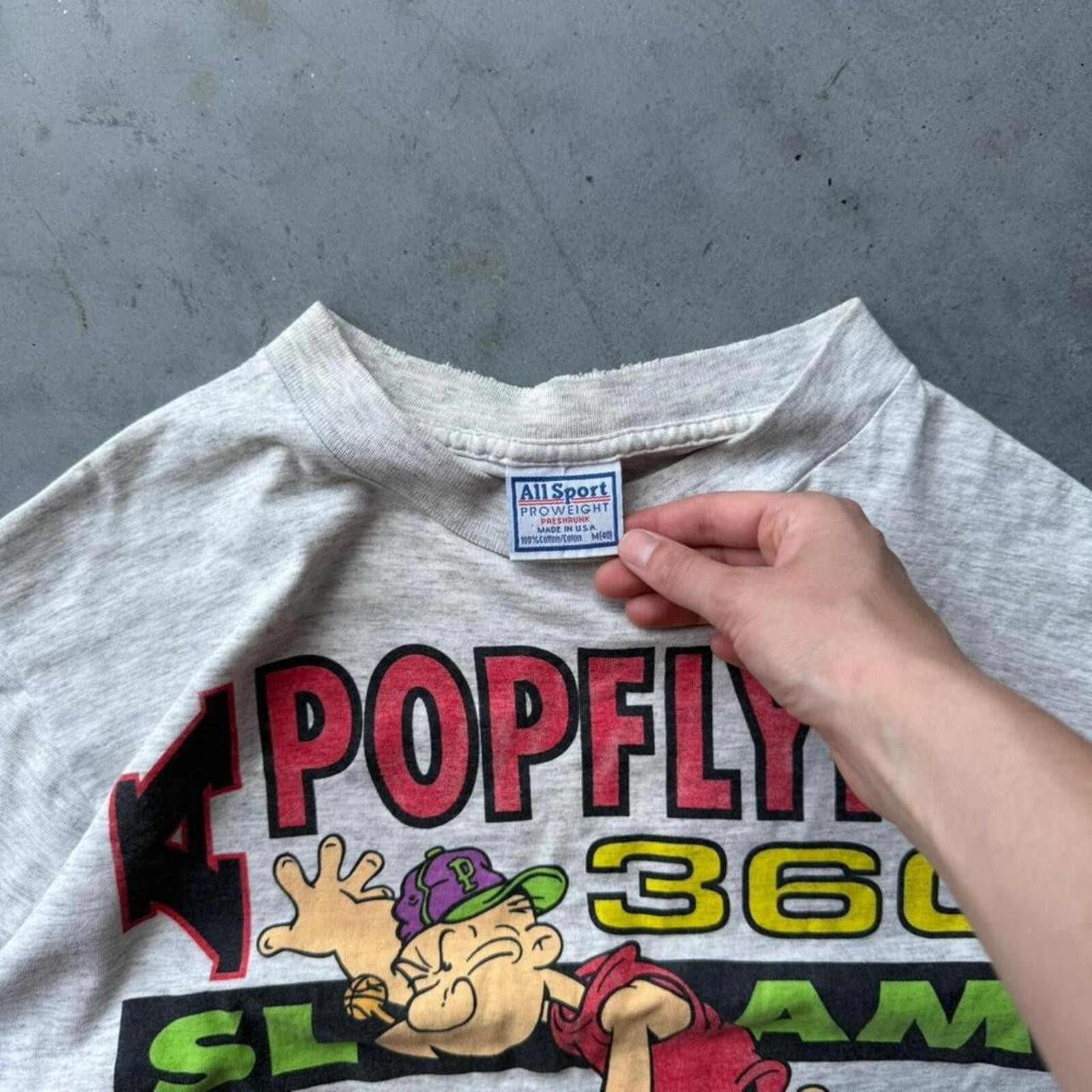Vintage 1993 Popeye Basketball Tee gallery