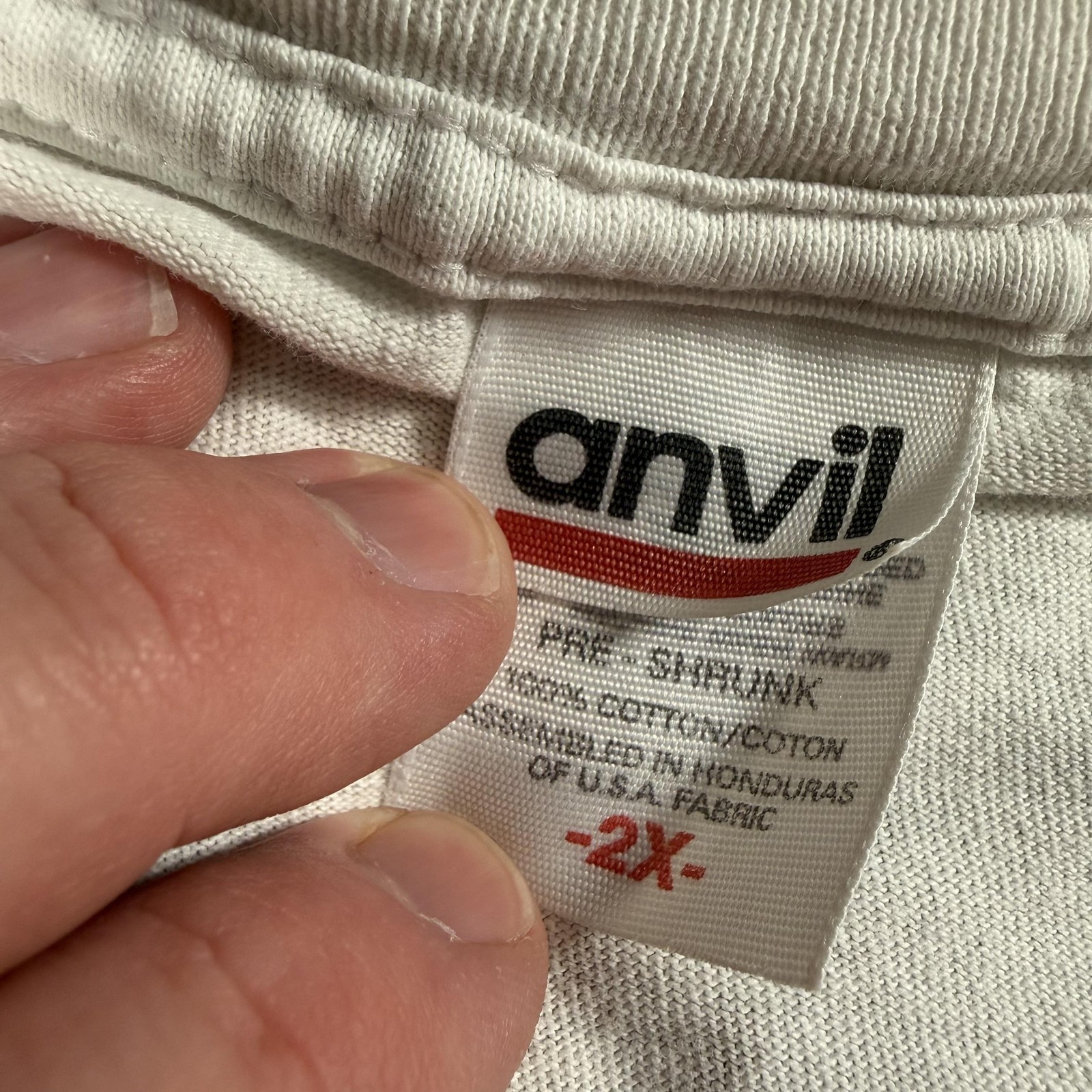 Anvil Shirt Mens 2XL White Panda Bamboo Pocket Graphic Back Print Tee Cute gallery