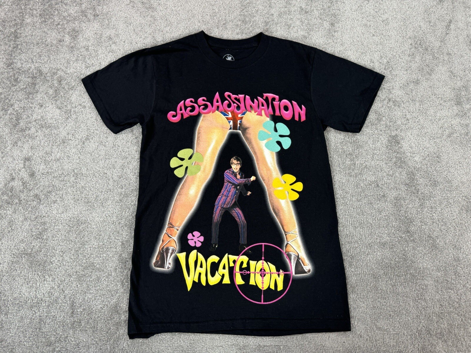 Drake Shirt Mens Small Black Assassination Vacation Austin Powers 2019 Tour EU