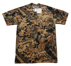 NWT Jerzees Outdoor M Pocket Tee Mossy Oak Forest Floor Camo T-Shirt