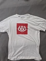 686 Knockout Tee (M) White