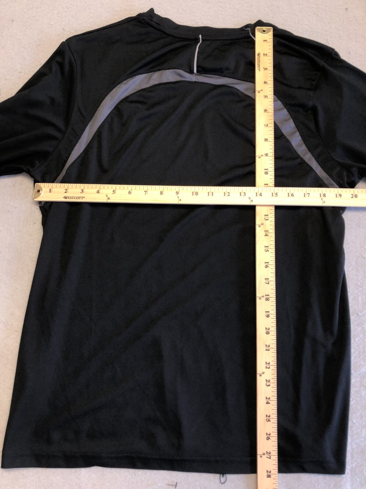 Reebok T-Shirt Men's Large Black Long Sleeve Activewear/Casual Tee gallery