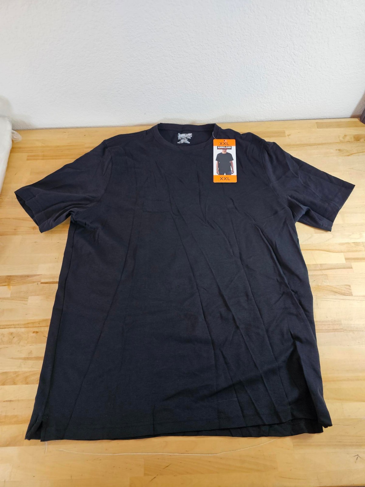 XXL / 2XL – BLACK – Kirkland Signature Men’s 100% Pima Cotton T-Shirt Tee
