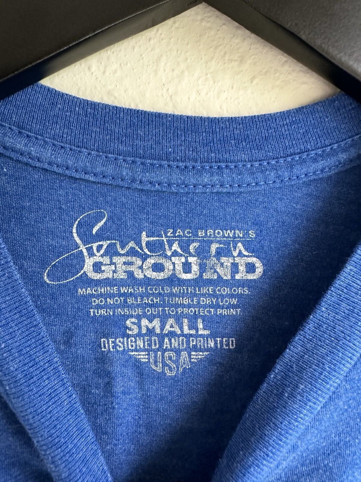 Zac Brown Band Men's T-shirt Small Blue 2015 Jekyll And Hyde Tour gallery