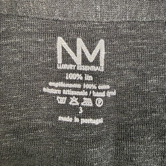 NM Luxury Essentials Linen Top Tee Popover Men XS/S V Neck Cuffed Semi Sheer