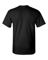Extra Large Gildan (5-pack) Black Solid Heavy Cotton Short Sleeve Blank T-Shirt