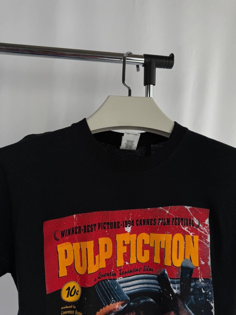 Vintage Style Pulp Fiction Movie Poster T Shirt Uma Thurman Tarantino Tee Size:S gallery