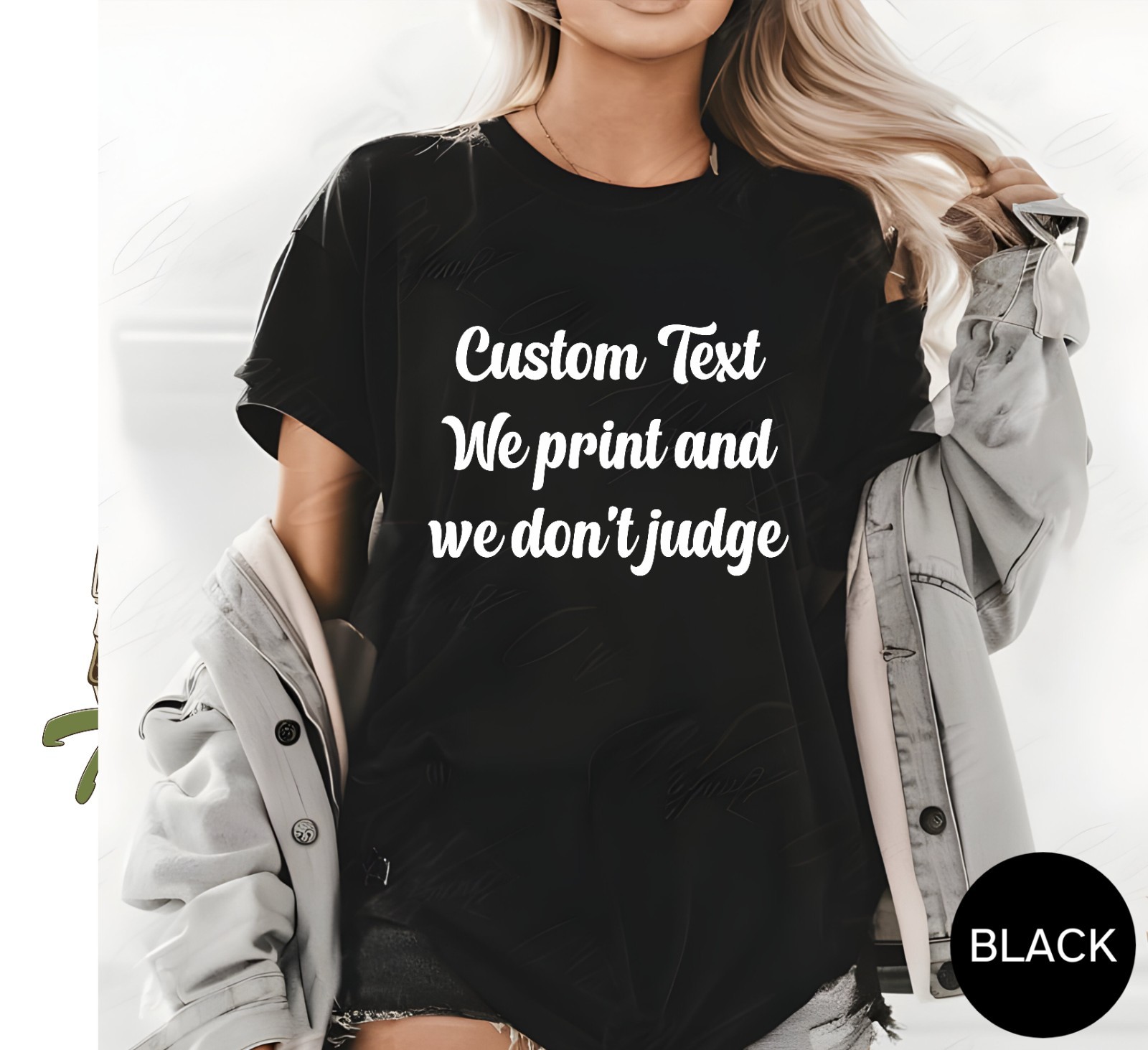 Custom Printed Cotton T-Shirt: Personalized Design, Any Occasion gallery