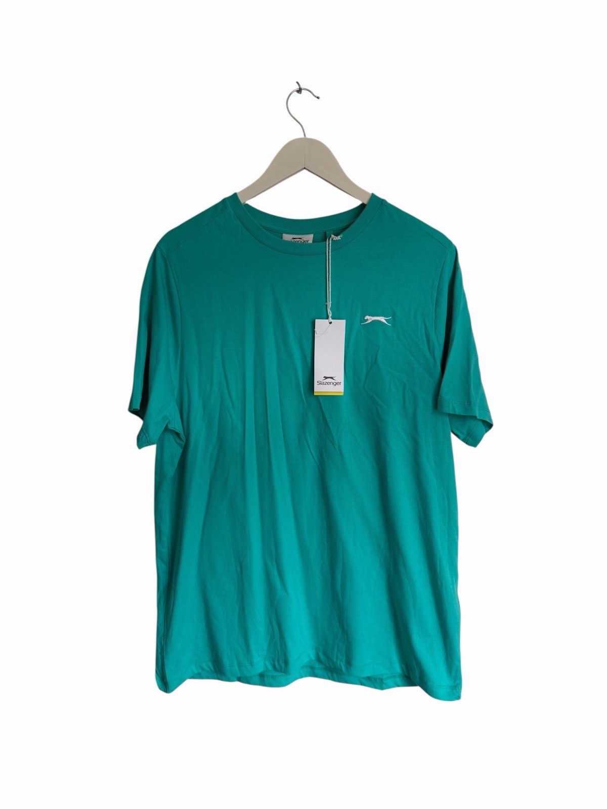 Slazenger Plain Tee T Shirt Blue Crew Neck New £19.99 Size L gallery