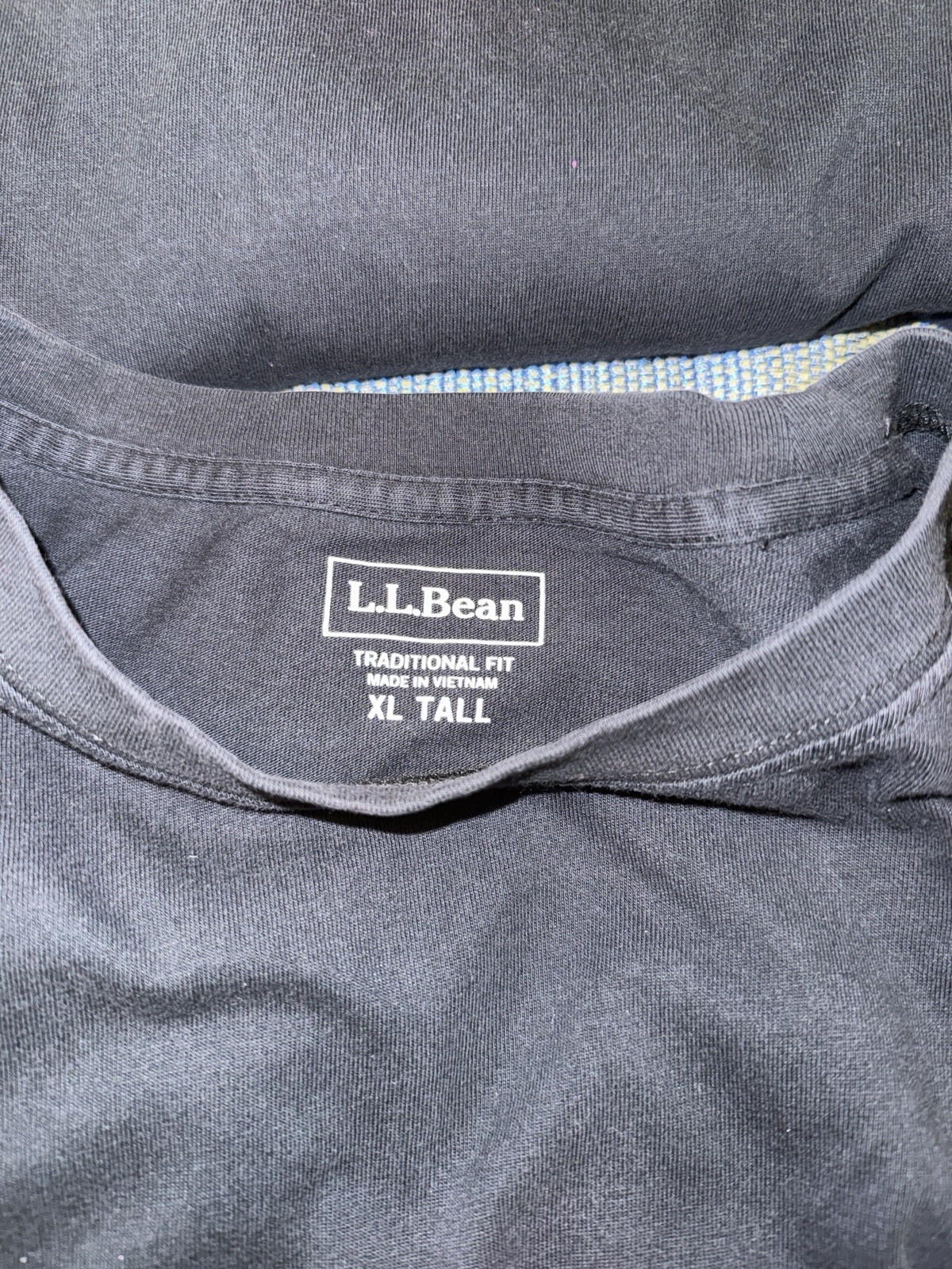 LL Bean XLT Men’s Long Sleeved Tshirt Lot Of 4 XLT Worn Work Shirts Black navy gallery